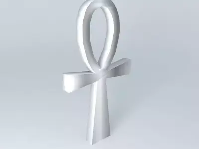 Ankh - Egyptian religious symbol Free 3D model