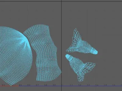 Moth 3D Model with long legs and wings Free 3D model