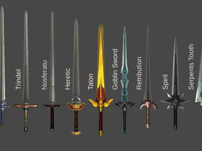 Finite Arms - Bundle Low-poly 3D model