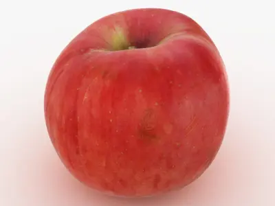 Red Apple Set 3D model