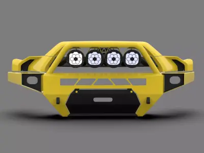 Generic Metal Bumper for Toyota 4Runner 3D model