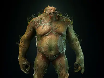 Swampman Low-poly 3D model