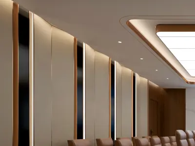 Office Interior with Conference Room 3D model