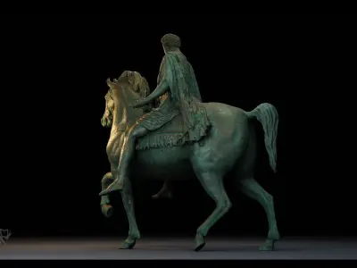 Marcus Aurelio PBR 4K UE5 Low-poly 3D model