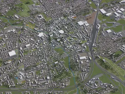 Rybnik Low-poly 3D model