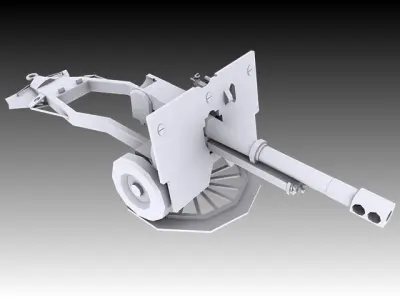 25 Pounder 3D model