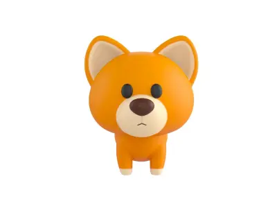 Character025 Dog 3D model