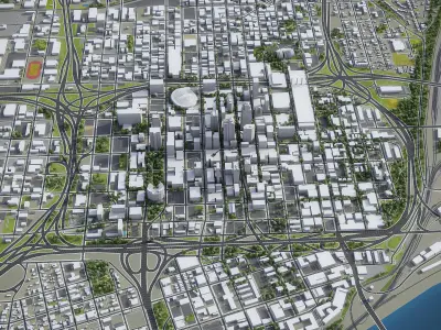 Kansas Low-poly 3D model