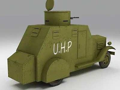 Armured Car Bilbao - Spanish Civil War 3D model