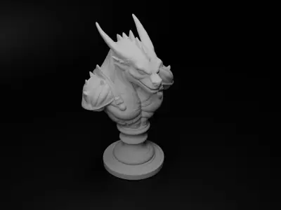 Legendary Monster Hunter Bust Chess 3D print model order