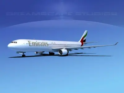 Airbus A330-300 Emirates 3D model