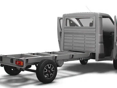 Fiat Ducato Chassis HQInterior SCab 3800WB 2023 3D model