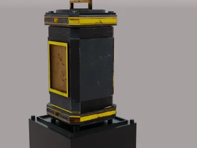 Bio Weapon Low-poly 3D model