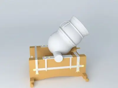 Spanish Mortar 1747 Free 3D model