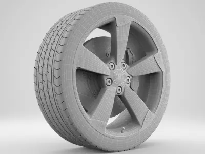 Audi A4 Rim 3D model