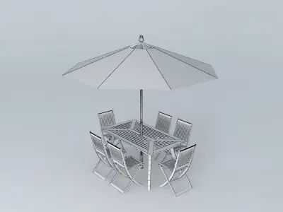 garden table Free 3D model purchase