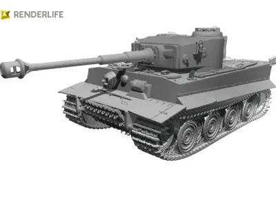 German Tiger Tank 3D model