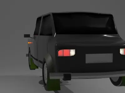 LOW POLY CAR Low-poly 3D model