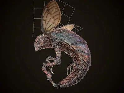 Creature Insect Low-poly 3D model