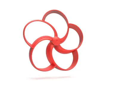 Toroidal drone propeller - 5 blades 3D print model