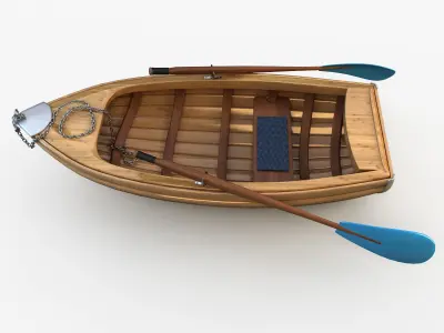 Boat stylized 3D model