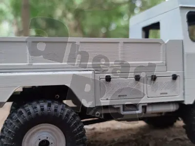 Crawler V306 Flatbed - 1-18 TRX4M RC body attachment 3D print model