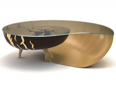 Marc Fish Nautilus II Low Coffee Table 3D model