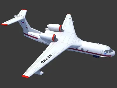  Altair White Airplane 3D model