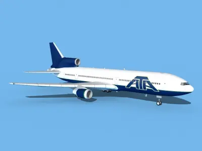 Lockheed L-1011 American Trans Air 2 3D model
