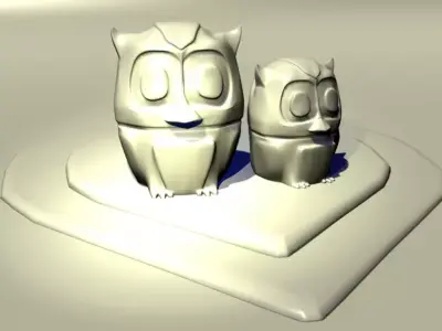 Love Owls Free 3D print model