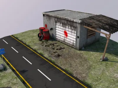 Old Station 3D model