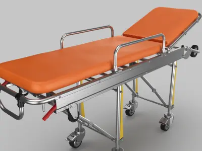 Gurney Stretcher 3D model