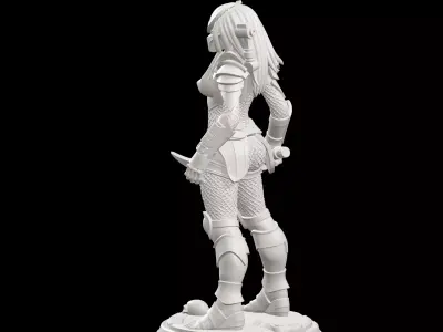 Machiko Noguchi Alien vs Predator Miniature 3D print model