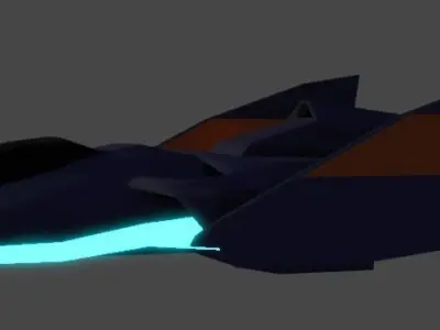 Futuristic Racing Vehicle 3D model