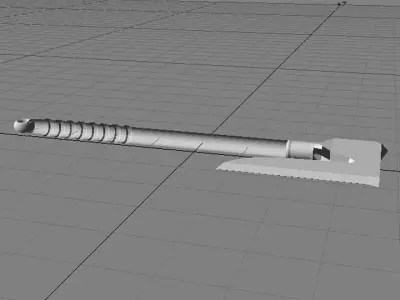 Battle Axe - One Handed Bearded 3D model