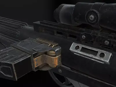 Blaster Rifle Free 3D model
