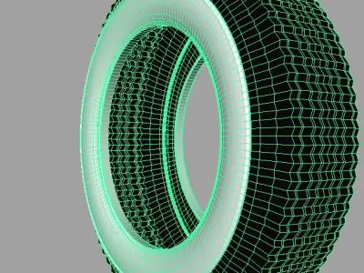 Classic Vintage Tire 3D model