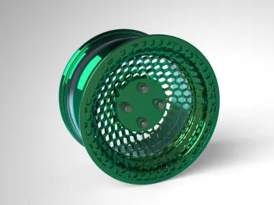 honey comb rims 3D model