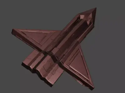 Falcon-A5 Multi Color Edition Low-poly 3D model