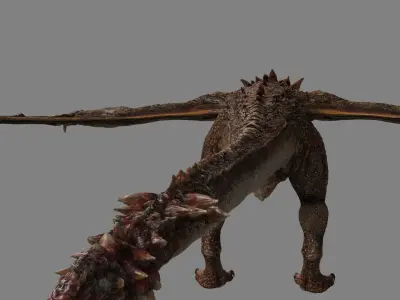 Dragon Animations Low-poly 3D model