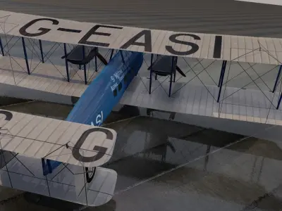 Vickers Vimy 66 Airliner 3D model