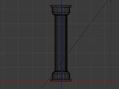 Pillar column 3D model