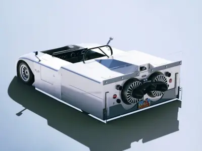 Chaparral 2J 1970 Low-poly 3D model