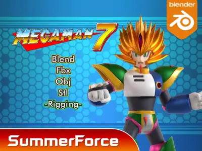 Slashman - Megaman 3D model