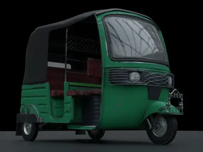 CNG or Tuktuk or auto Rickshaw 3D model