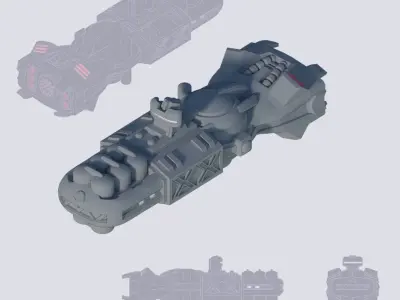 Space Freighter Protector 3D print model