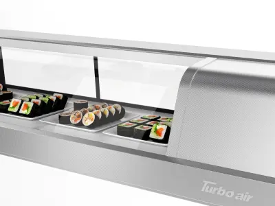 Sushi Case Turbo Air 3D model