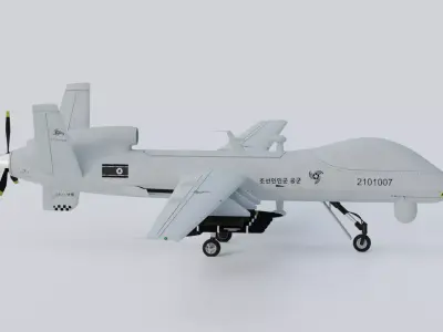 DPRK Saetbyol-9 - Bright Star-9 - the MULTI PURPOSE COMBAT DRONE Low-poly 3D model