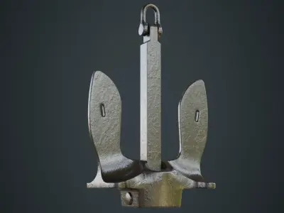 Anchor 1A Low-poly 3D model