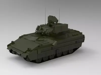 M2 Bradley tank 3D model